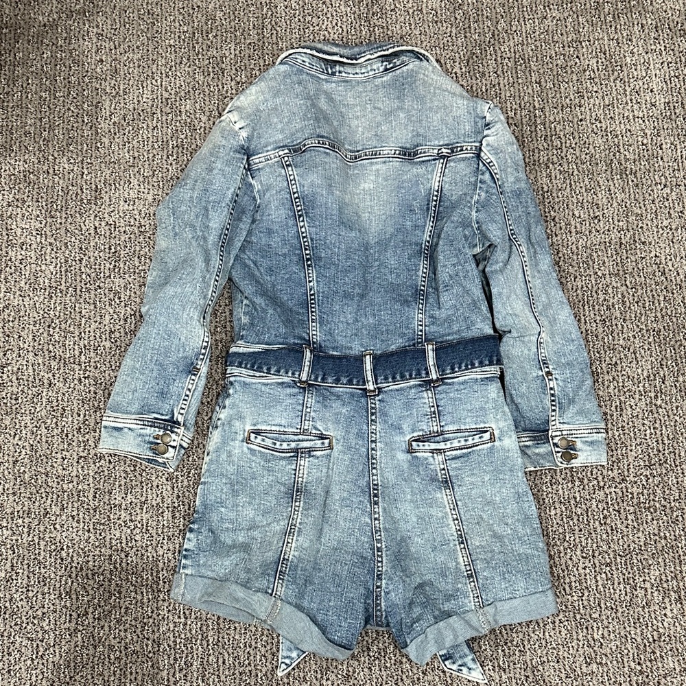 Retrofête Kerry Denim Romper, Small - Picture 2 of 4